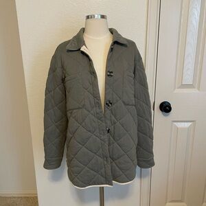 Z Supply Quilted Puffer Jacket - Dark Green